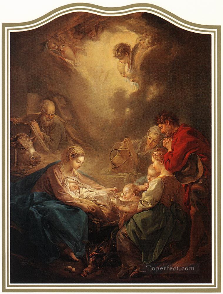 Adoration of the Shepherds Francois Boucher nude Oil Paintings